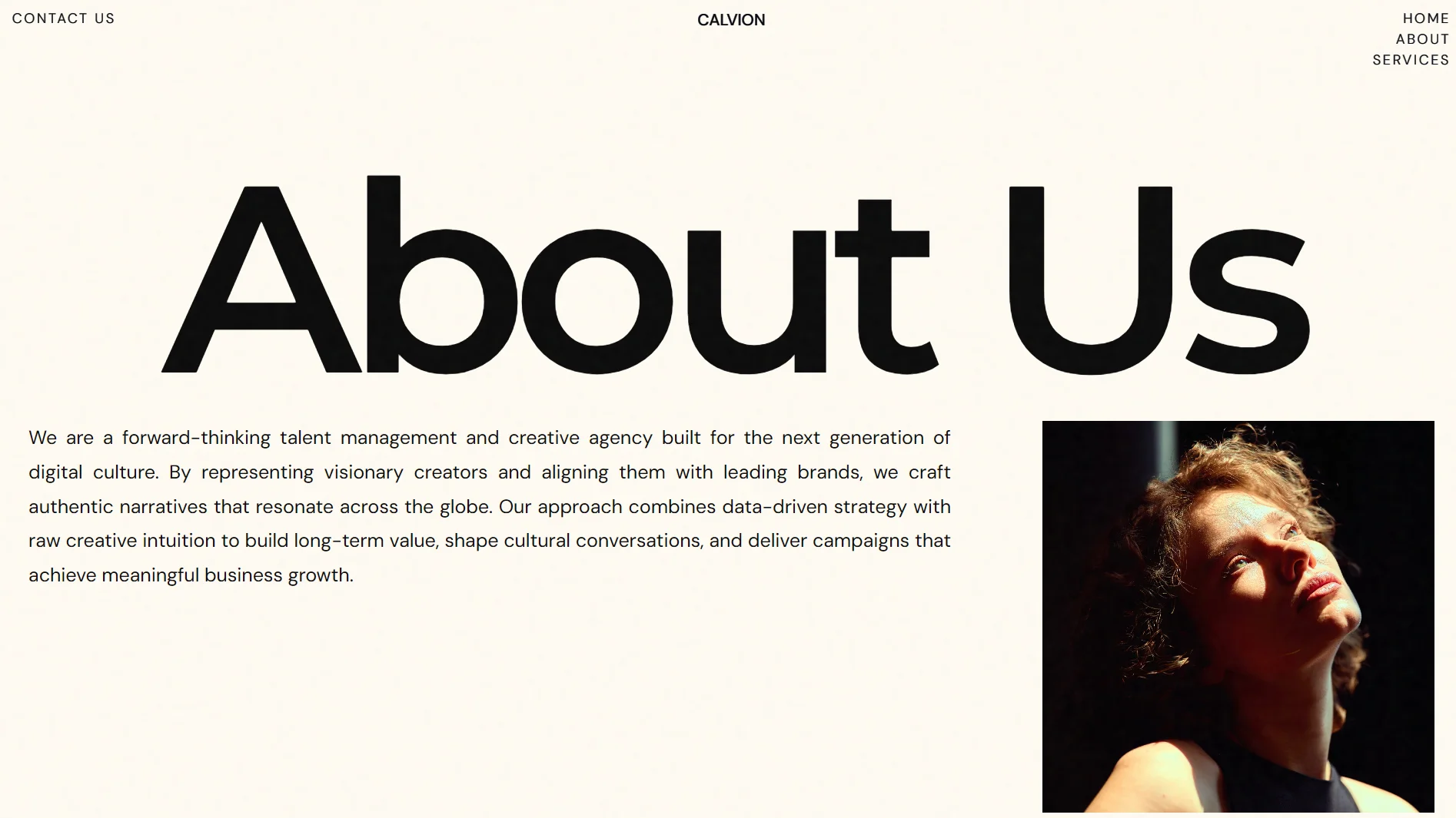 Calvion High Contrast Editorial Layout 04