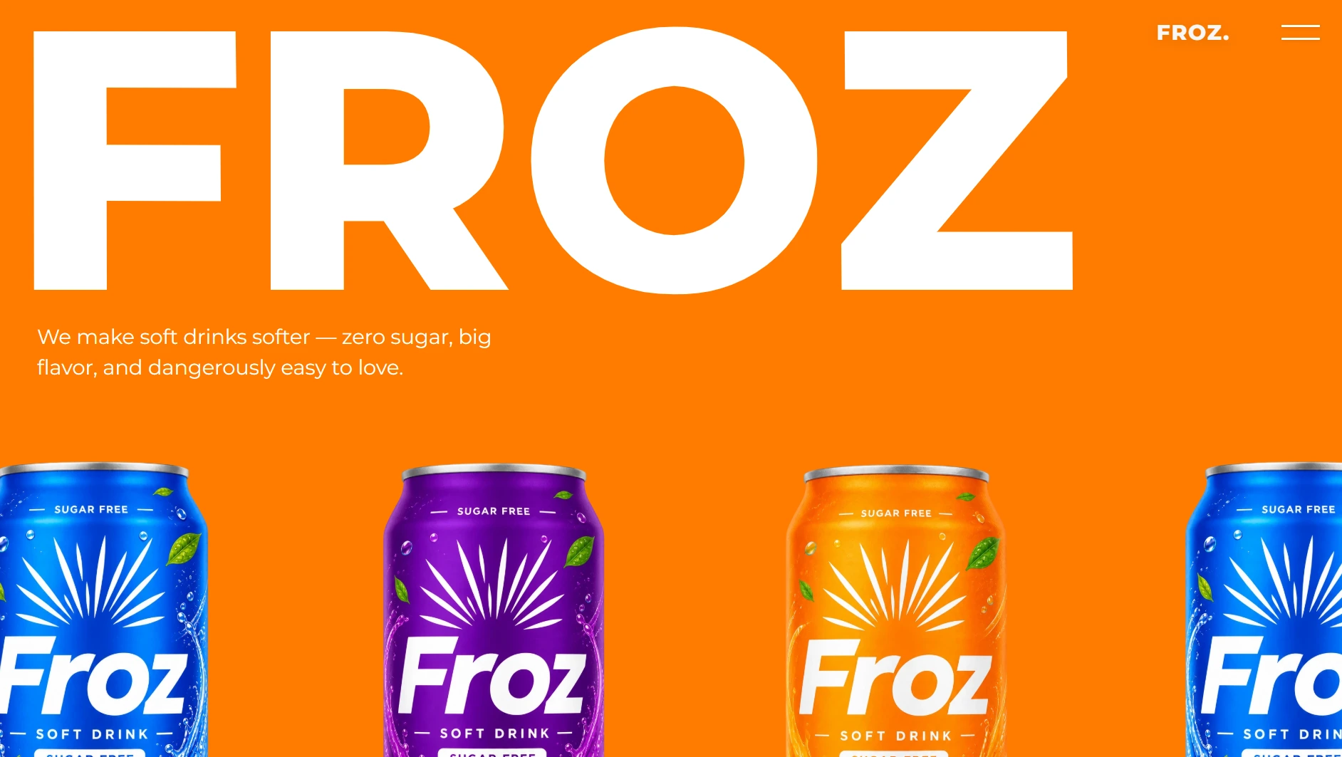 Froz Soda Brand Design Mockup 01